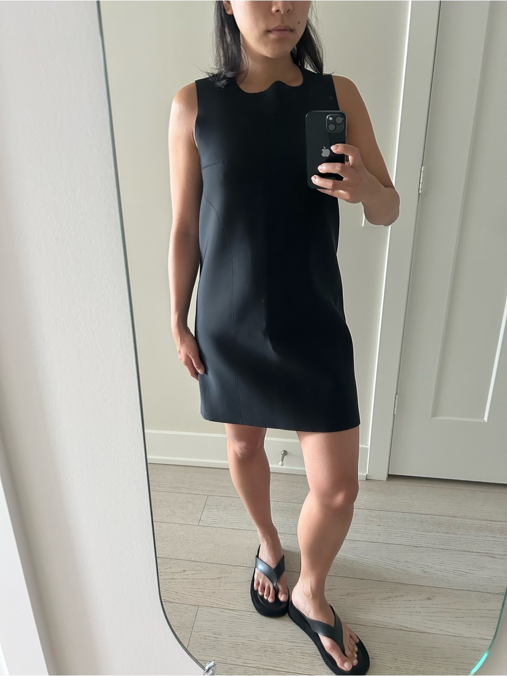 Acne Studios Pre-Fall 2014 Neoprene Sleeveless Black Dress